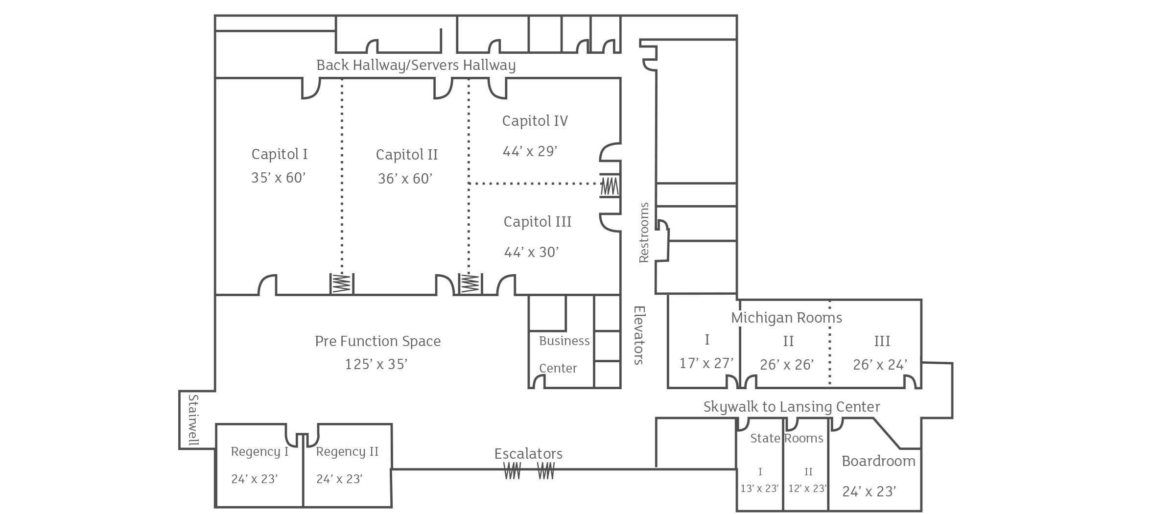 Doubletree By Hilton Lansing Hotel Luaran gambar